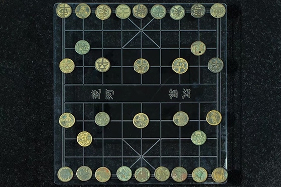 宋代中國銅象棋子。主辦方供圖