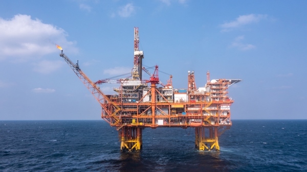 我國(guó)首個(gè)海上CCUS項(xiàng)目設(shè)施恩平15-1平臺(tái)。受訪者供圖