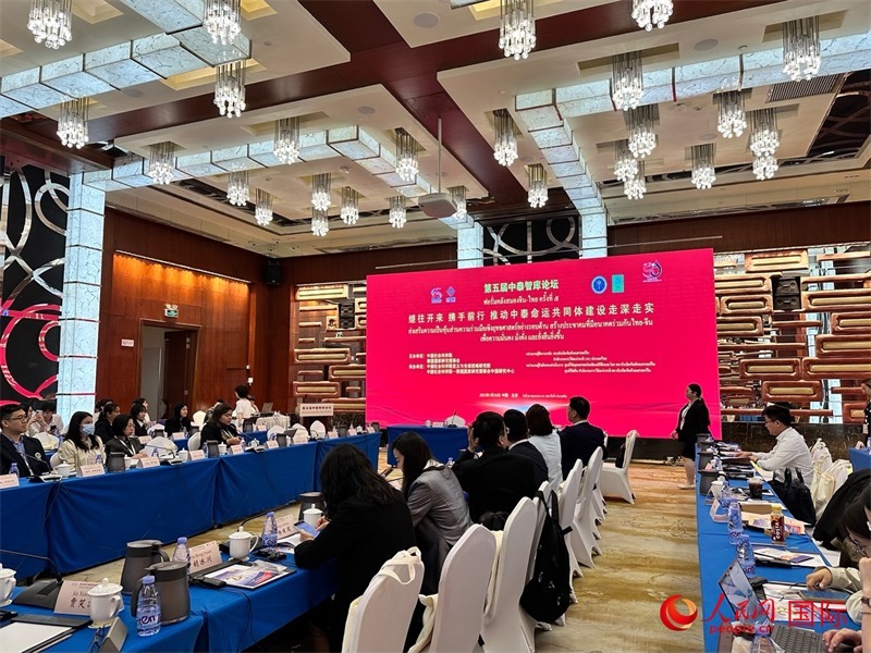 第五屆中泰智庫(kù)論壇現(xiàn)場(chǎng)。人民網(wǎng) 孫書宇攝